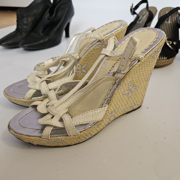 Buty damskie szpilki 36 letnie Sandałki na obcasie czarne