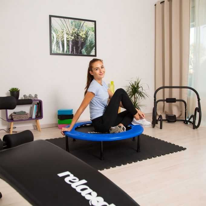 Trampolina Relaxdays do fitnessu 91 cm