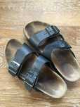 Birkenstock 34, 22 cm, czarne klapki, komfortowe, profilowane