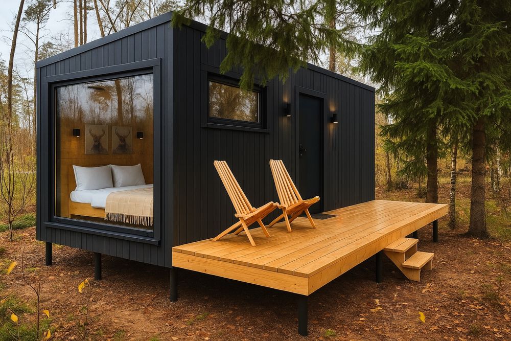 Будинок із землею, чаном та мангалом біля річки