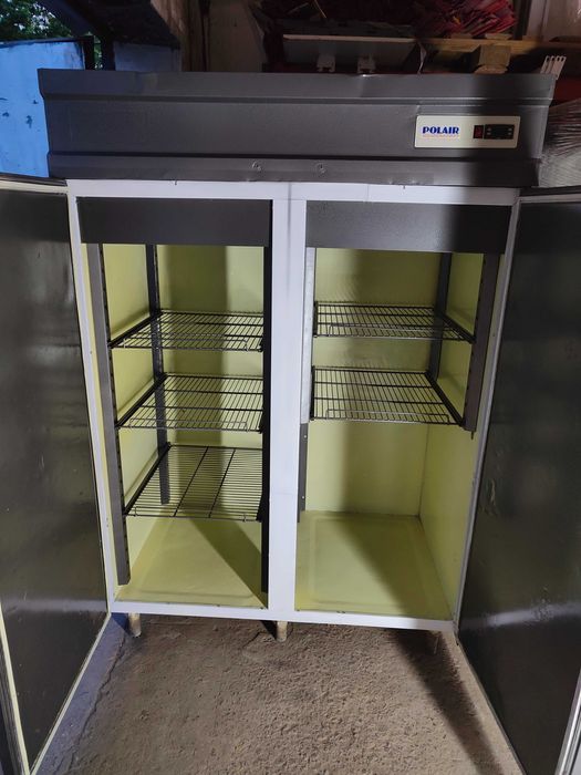 Холодильна глуха шафа Polair CM110-S бу, холодильна дводверна шафа б у