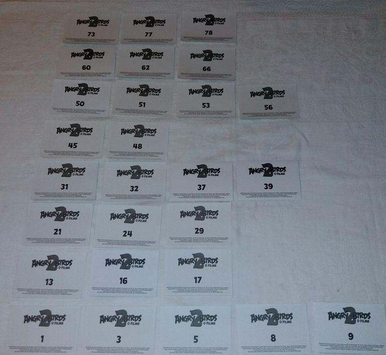 Cromos Angry Birds 2 - Colecção Continente