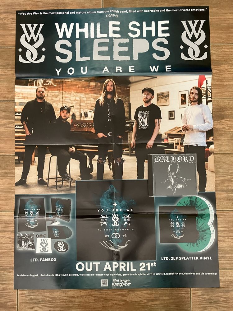 Poster While She Sleeps - You Are Me - Original Nuclear Blast