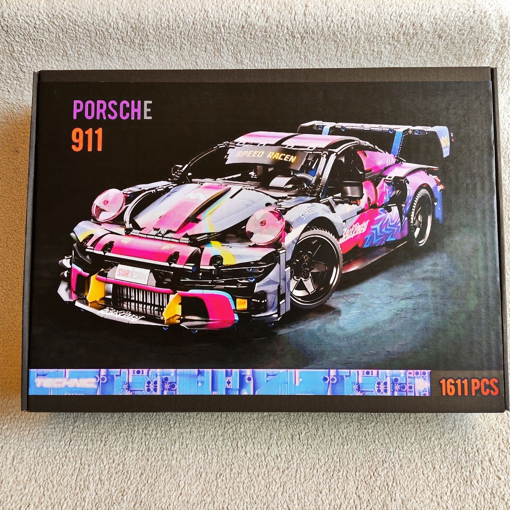 Конструктор Technic Porsche 911 GT-3 1611 деталей Порш 911 машинка