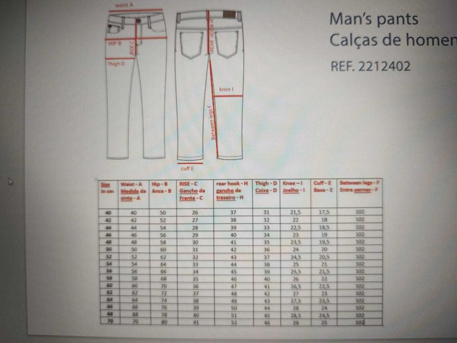 Calças de ganga made em Portugal
