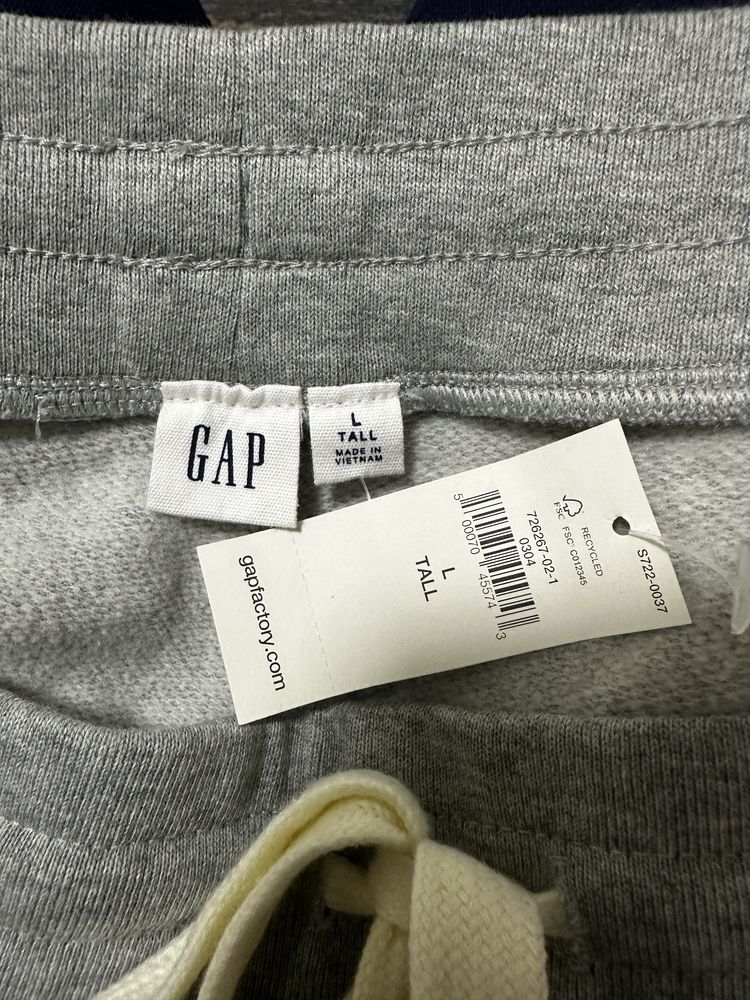 Gap женские джоггеры на флисе. L Tall, серые.