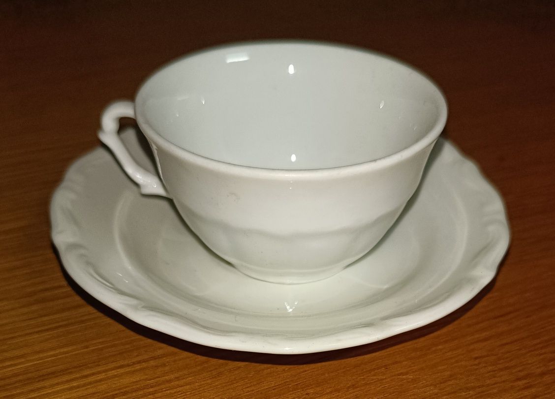 Tielsch Wałbrzych Filiżanka Spodek PRL Porcelana
