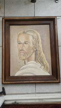 Obraz olejny na płótnie 
portret Jezusa Chrystusa