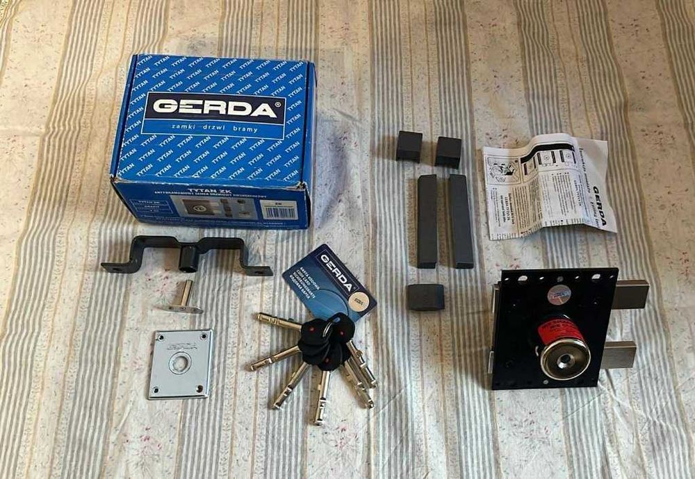 Zamek Gerda Tytan ZK grafit antywłamaniowy dwubębenkowy