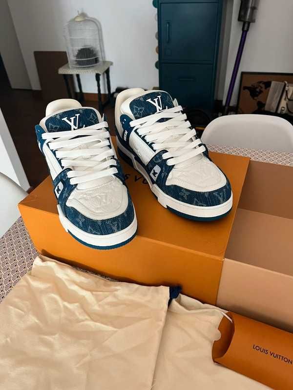 Louis Vuitton LowLvTrainerBlue Oryglnał Nowe Trampki MamKwit 42