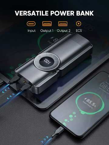 Urządzenie Rozruchowe BOOSTER POWERBANK KOMPRESOR 4w1 12V