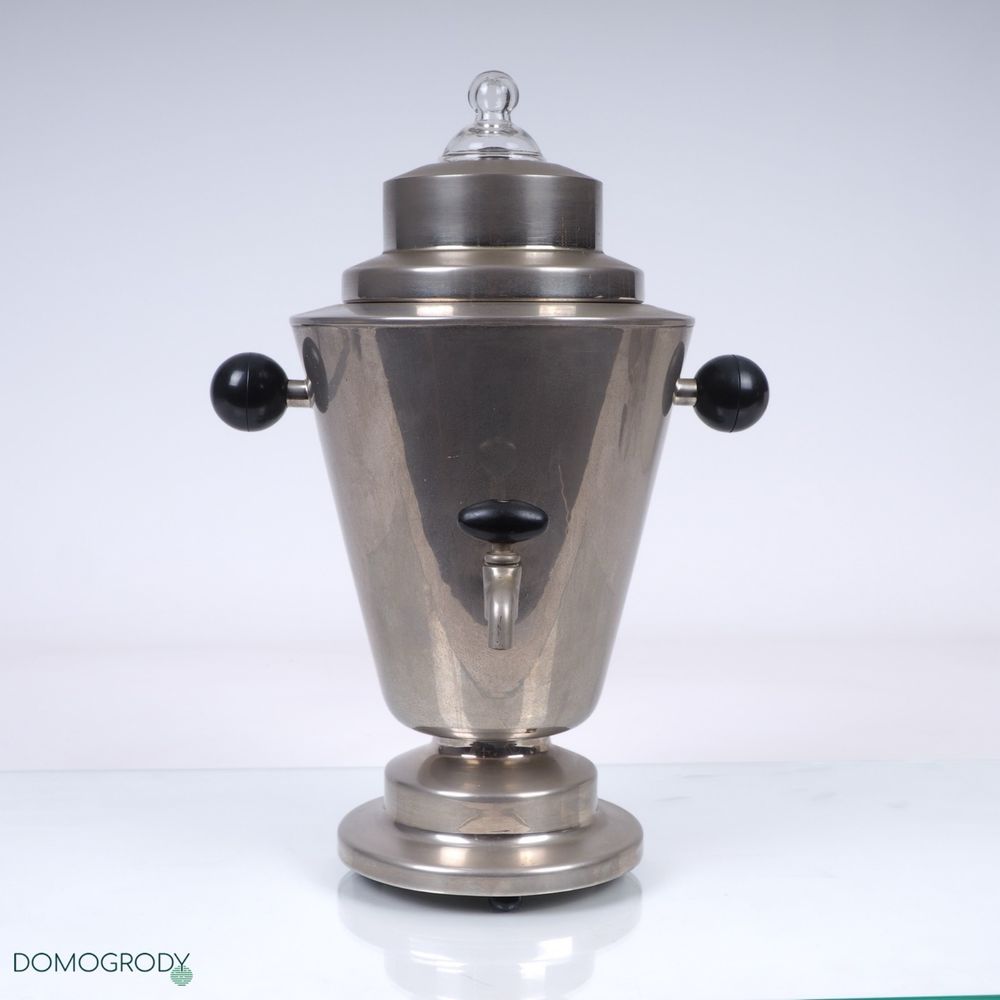 Art Deco samowar do herbaty „GRÓDEK”, Polska lata 20/30-te
