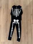 Strój karnawałowy h&m balik halloween kościotrup 110/116 świecący