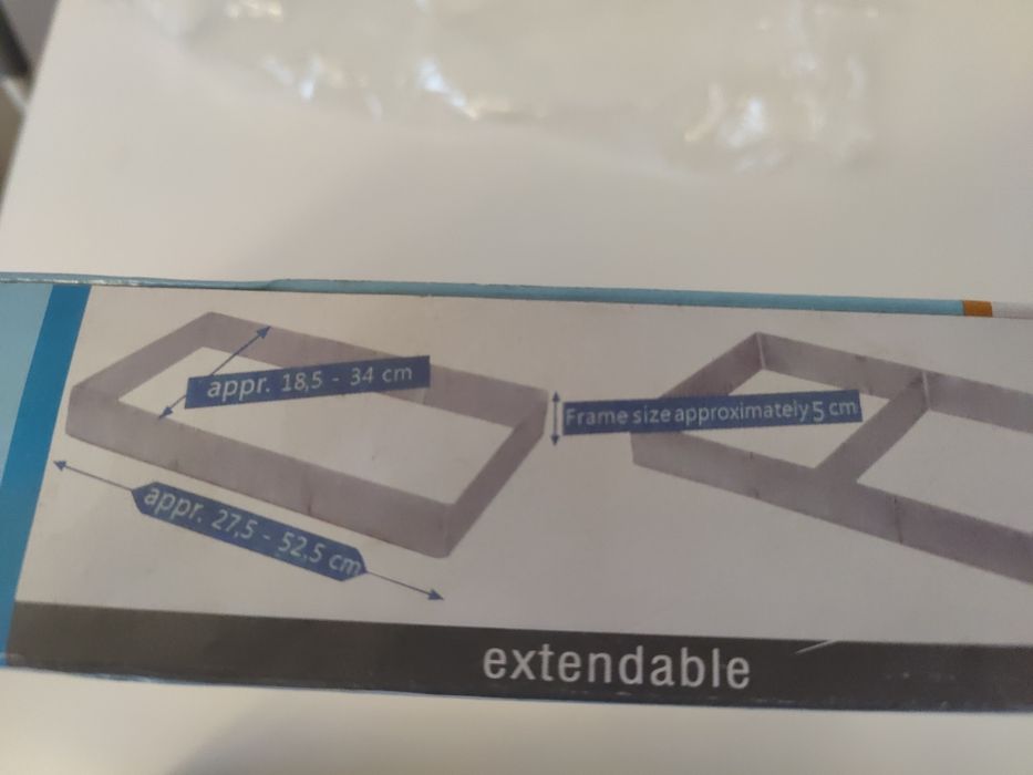 Regulowana foremka do pieczenia/zapiekania plus akcesoria