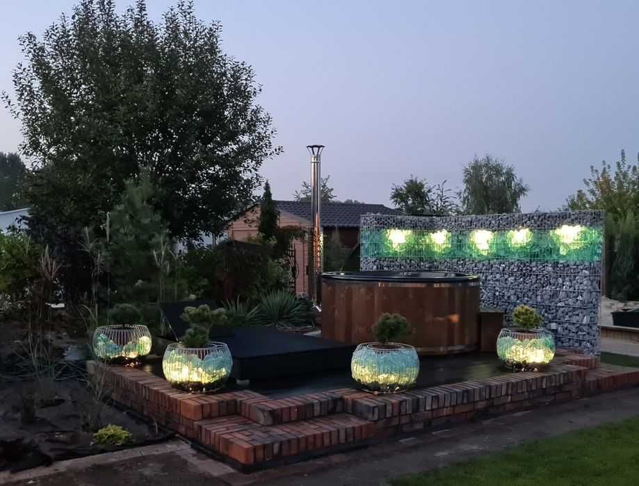 Balia Ogrodowa Jacuzzi Własne Hot Tub Gorąca Beczka Pokrywa Termiczna