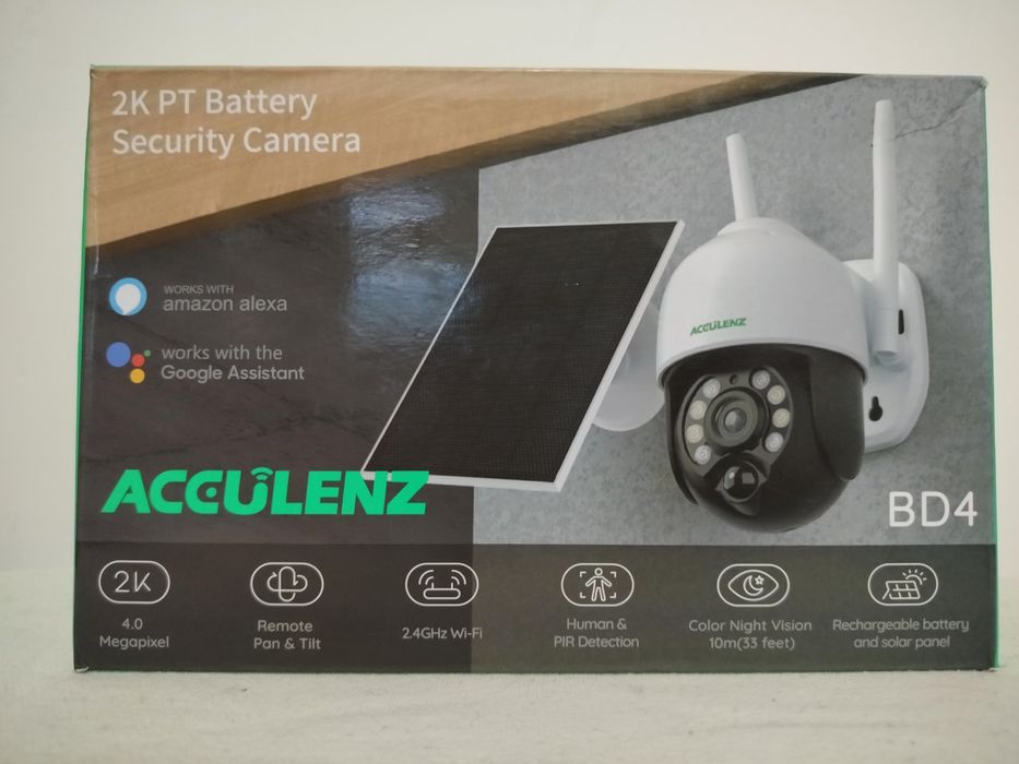 Acculenz BD4 Kamera zewnętrzna z panelem solarnym
