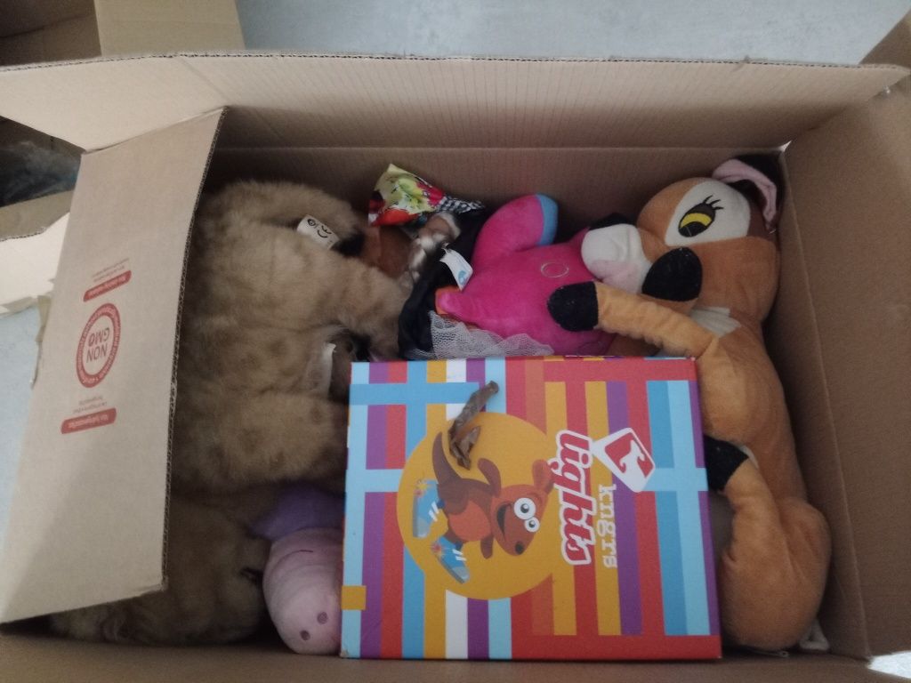 Vários brinquedos de menina para despachar