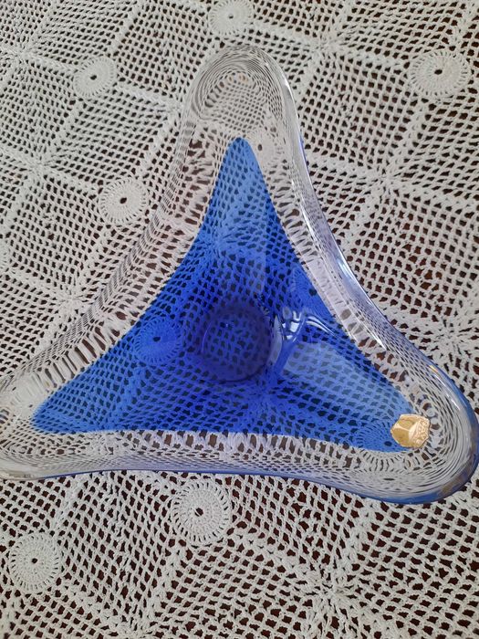 Patera szklana kolorowa Francja