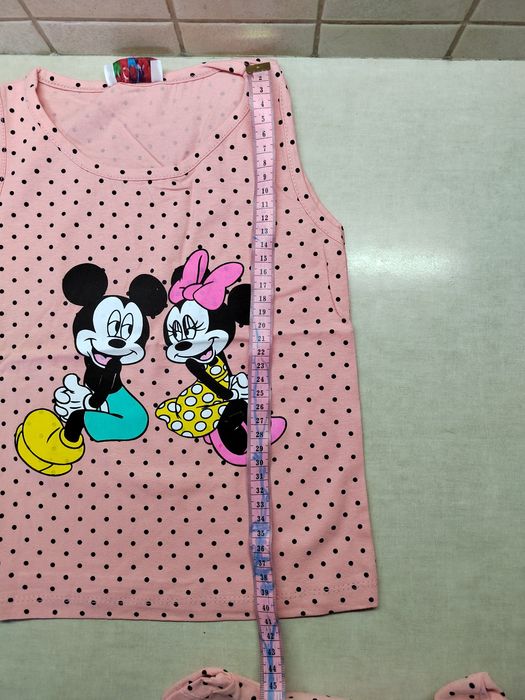 104 komplet bluzka naramki lato Myszka Miki Minnie