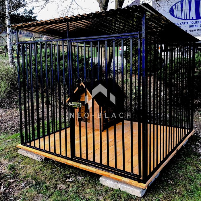 Kojec dla Psów 2x2m - Drewniana podłoga NB163 OLX