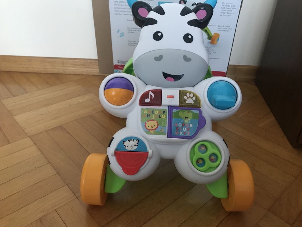 Zebra pchacz Fisher Price