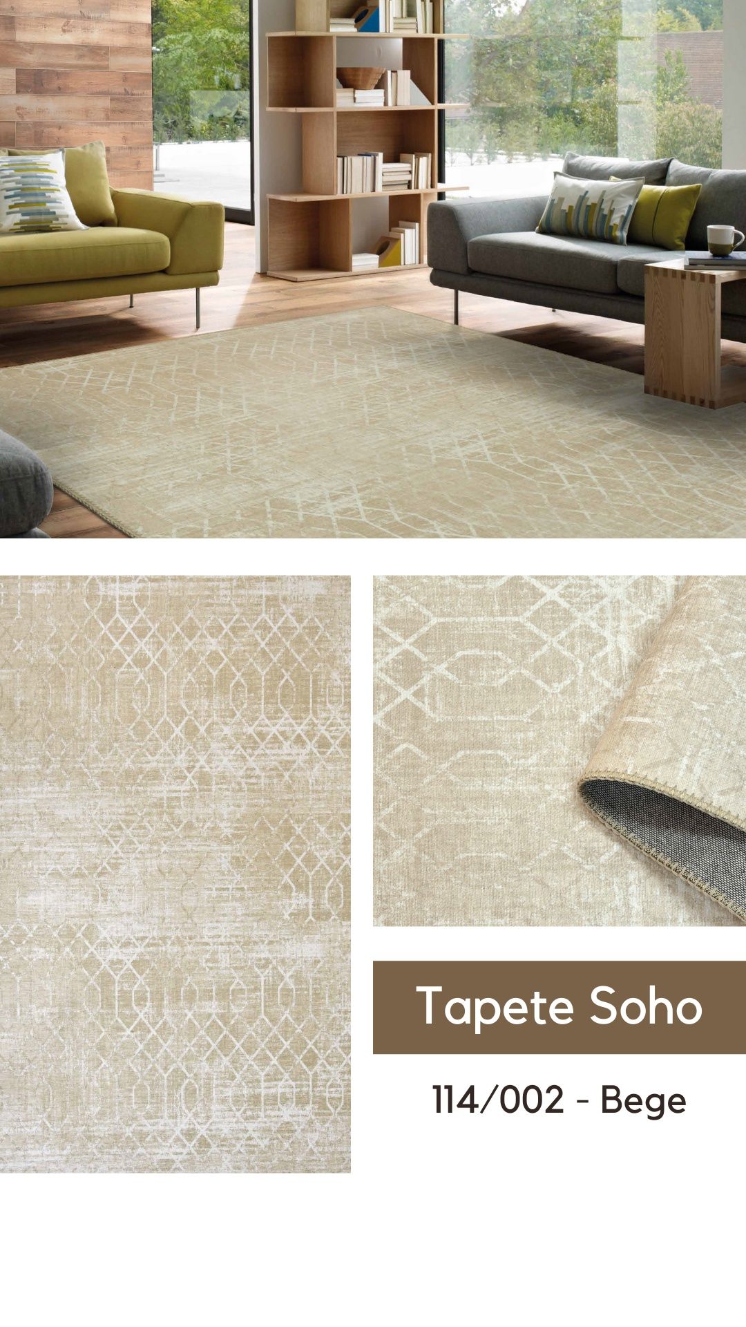 Tapete Soho - 140x200cm - 6 Cores By Arcoazul