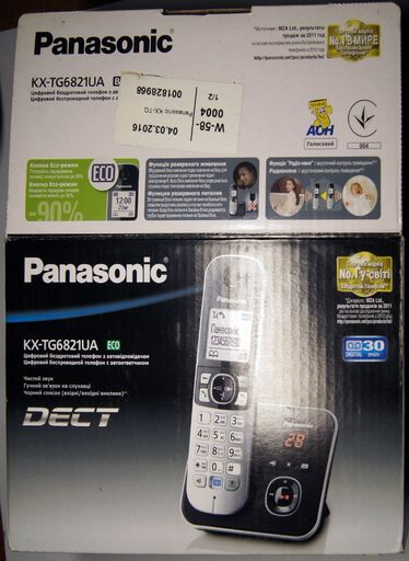Радиотелефон - няня Panasonic KX-TG6221UA