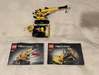 DWA ZESTAWY lego technic 9391 dzwig gąsienicowy budowa