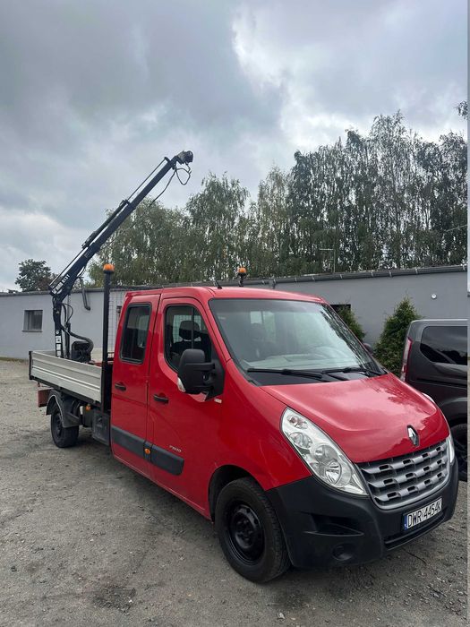 Renault Master brygadówka/doka 7.os skrzynia+HDS Hiab
