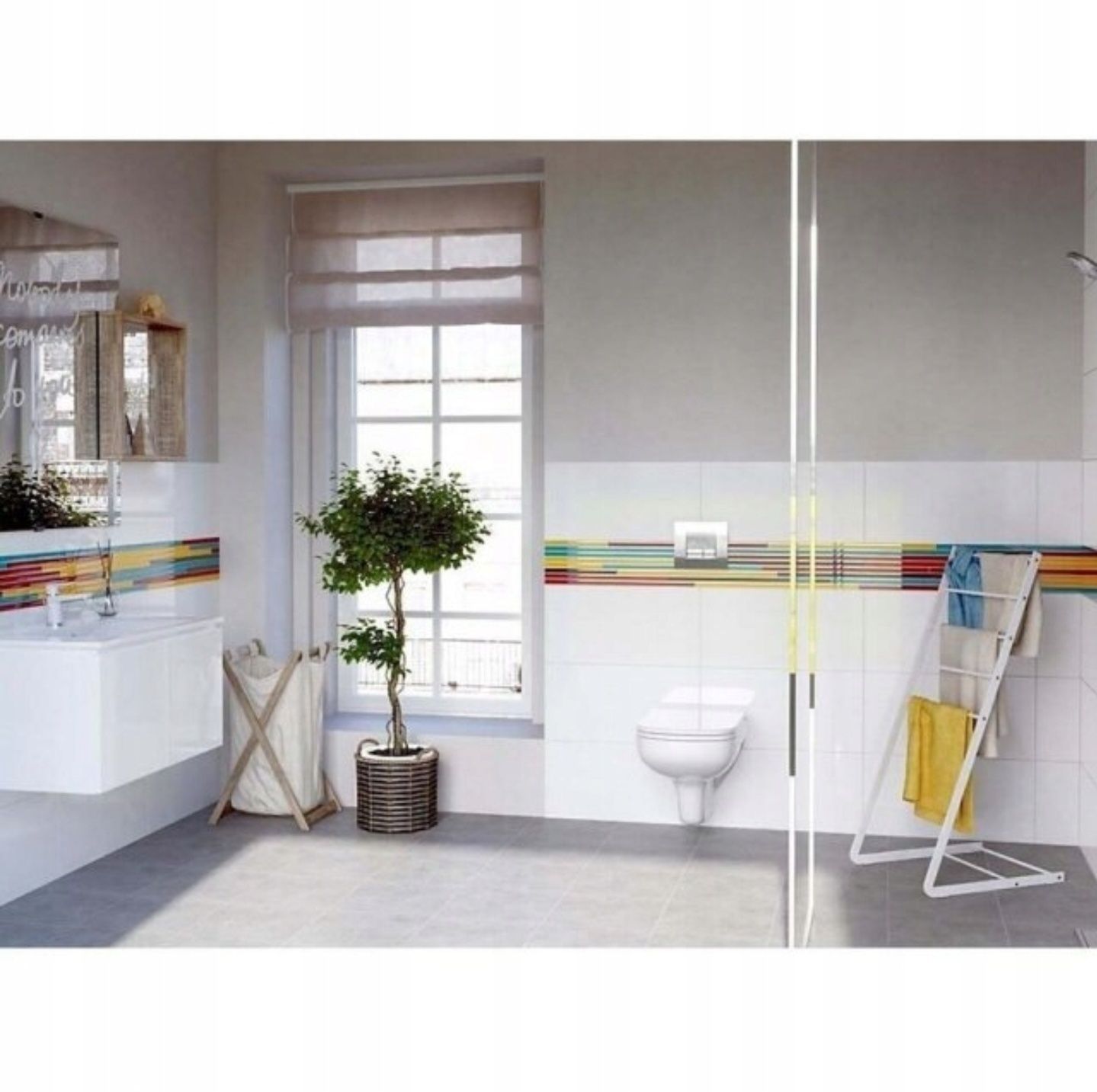 Płytki Ścienne Ceramiczne Ceramstic Białe Połysk Szkliwione  30x60