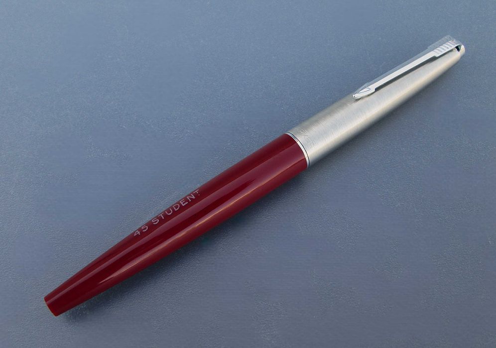 1970's Caneta Tinteiro PARKER 45 "Student" c/ aparo "F" de Traço Fino