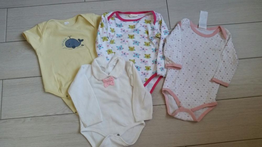 Paka ubrań 74. Bluzki komplety spodnie body pajace H&M Reserved Smyk
