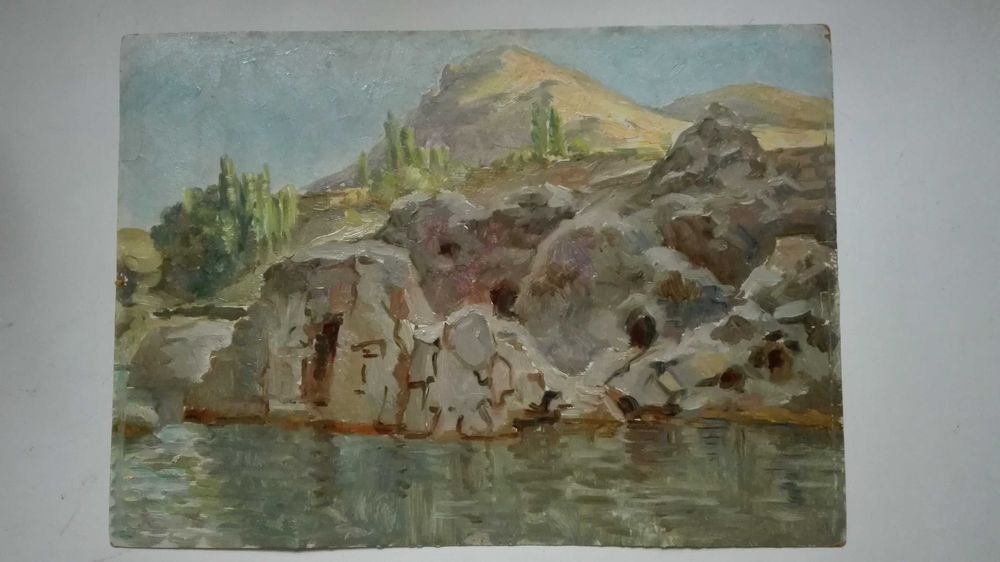 Н.Карахан (1900-1970гг) Очарование Гор 1953г. масло