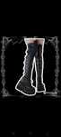 buty gotyckie platforma wysokie botki goth klamry koturn obcas