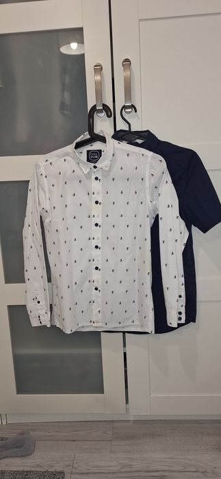 2 koszule koszula cool club h&m 158 święta apel