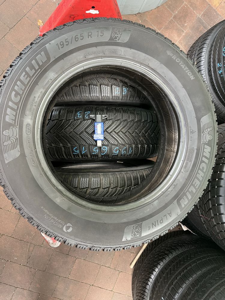 ZIMA 195/65/15 Michelin Alpin 6 Jak NOWE 2023r. 100%