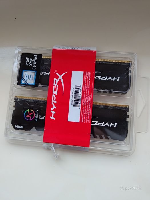 RAM 32gb (2x16gb) DDR4 3600MHz CL17 RGB Kingston hyperX fury
