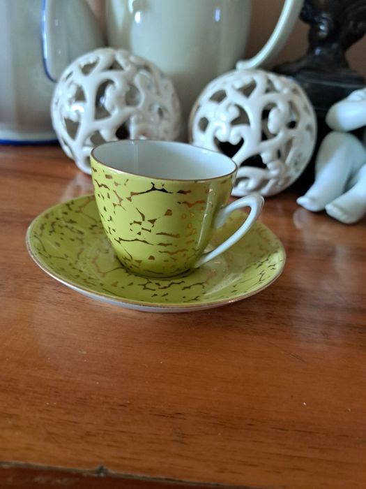 Filiżanka chodzież mokka espresso new look prl vintage