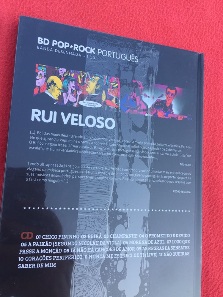 BD Pop Rock Português 7 cd’s  7 livros BD RUI VELOSO UHF GNR Trovante