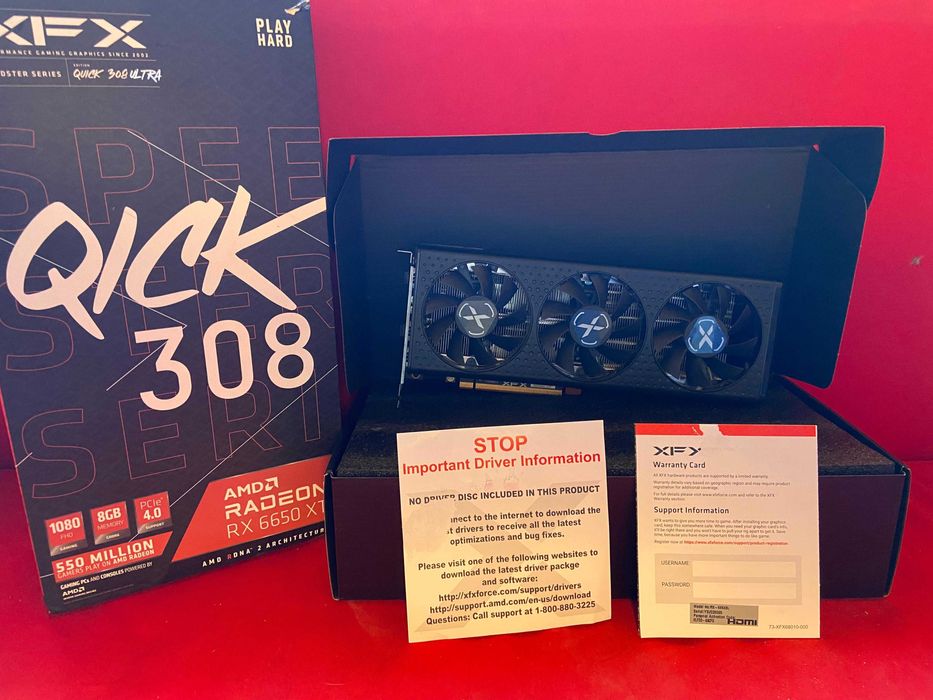 XFX RX6650XT 8GB comprei há 2 anos nunca deu problemas
