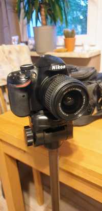 Lustrzanka Nikon D3200 + statyw