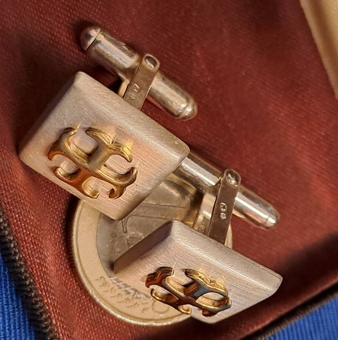 Botões punho cruz Templários