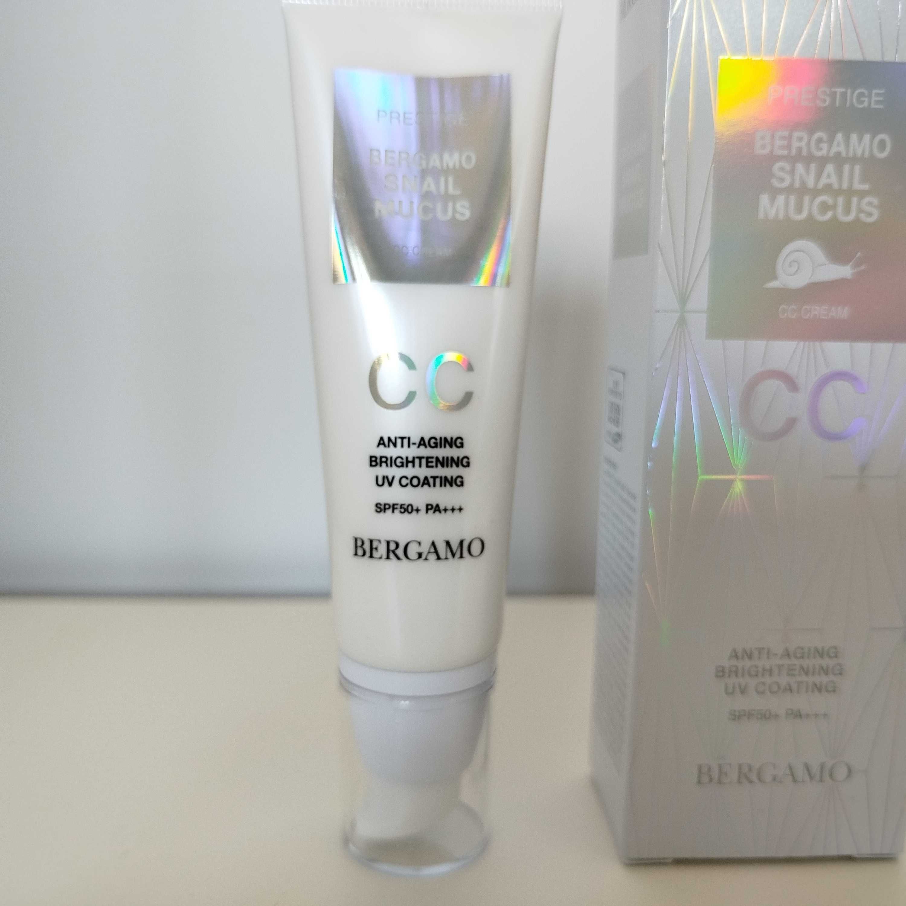 BERGAMO Koreański krem CC ze śluzem ślimaka i ochroną UV SPF50+ 50 ml