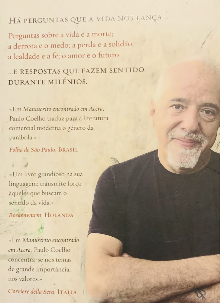 Livro de Paulo Coelho - Manuscrito encontrado em Accra”