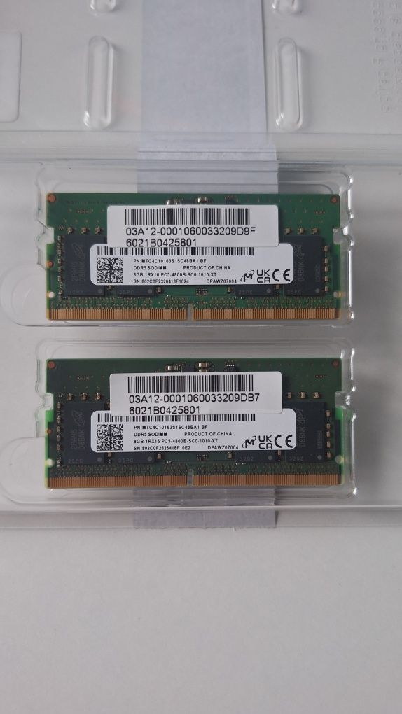 Оперативна пам'ять Kingston 8 Gb SODIMM DDR5-4800 для ноутбука