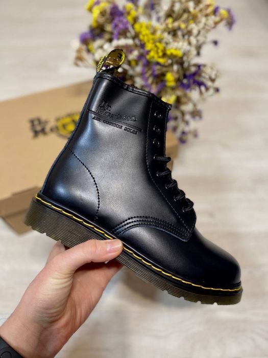 Черевики Dr.Martens із натуральної шкіри на хутрі