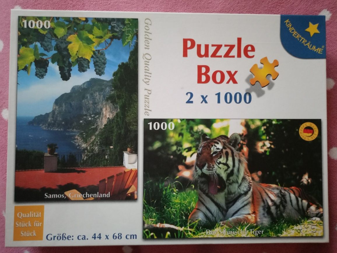 Puzzle Box 2x1000 Kindertraume Tygrys, Grecja