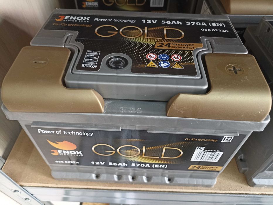 Akumulator 12V 56Ah 570A JENOX GOLD