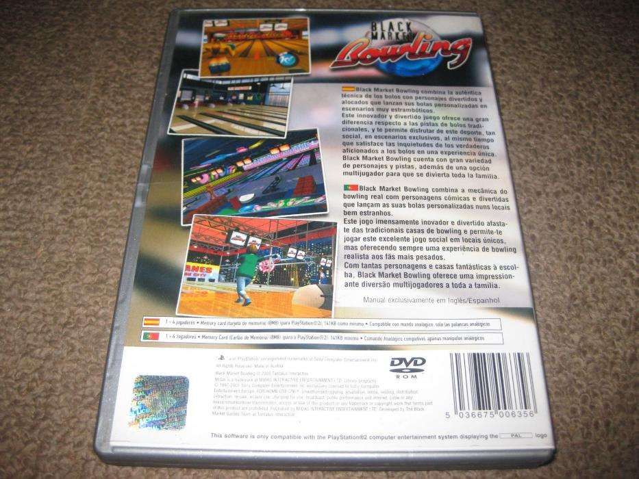 Jogo "Black Market Bowling" para a Playstation 2/Completo!