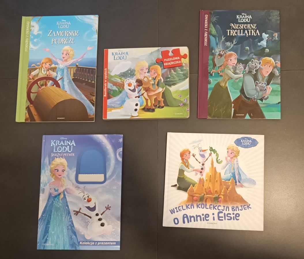 Kolekcja bajek książki kraina lodu Anna i Elsa